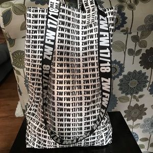 ZARA Paper Tote Bag with ZW Logo
